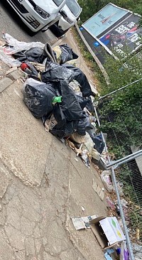 Rubbish on the edge of Essex (Lea Crossing)